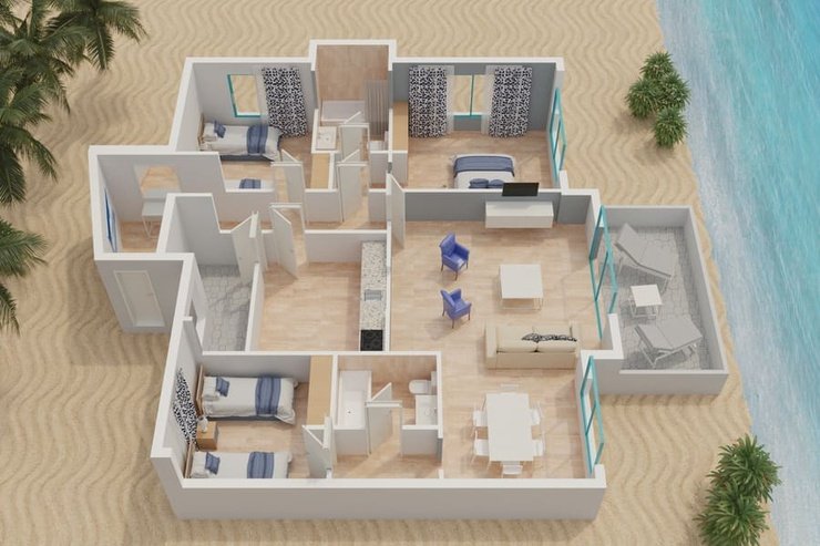 3 bedrooms apartment 5/7 people Magic Atrium Beach Apartments Villajoyosa 3 bedrooms apartment 5/7 people Magic Atrium Beach Apartments Villajoyosa
