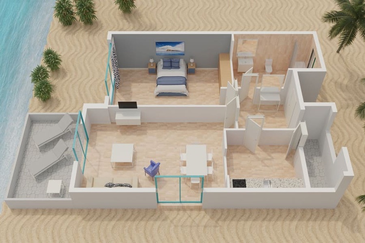 1 bedroom apartment 2/4 persons Magic Atrium Beach Apartments Villajoyosa 1 bedroom apartment 2/4 persons Magic Atrium Beach Apartments Villajoyosa